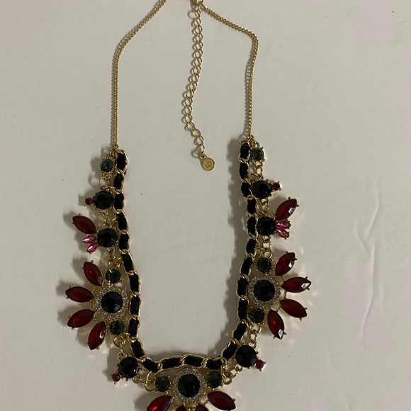 LC Lauren Conrad Flower Cord Statement Necklace - Picture 2 of 4